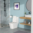 1 Piece Toilet & Dual Flush And Soft Closing Seat - White