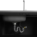 Outdoor Movable Kitchen Sink Patio Modular Kitchen Sink Station With Cabinet For Garden, Patio, Backyard - Matte Black