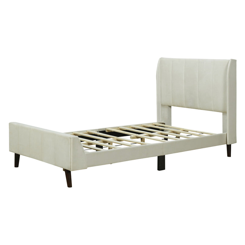 Upholstered Platform Bed Velvet