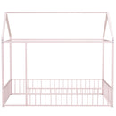 Metal Bed House Bed Frame With Fence