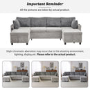 Sectional Sofa Bed With Pull Out Sleeper, USB Ports, Cup Holders