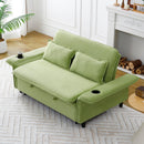 Modern Fabric Multi-Functional Sofa Bed With Adjustable Armrests And Backrests