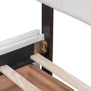 Upholstered Platform Bed With Classic Headboard And Drawers, No Box Spring Needed