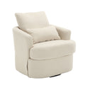 Modern Barrel Comfy Round Accent Sofa Chair, 360 Degree Swivel