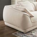 Nordic Modern Sofa With Removable Pillowcase, High Density Sponge Filling, 4 Throw Pillows