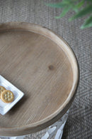 Stylish Rustic Round Wooden Table