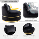 360 Degree Swivel Over Sized Upholstered Barrel Chair