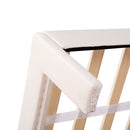 Full Size Storage Bed Velvet Upholstered Platform Bed with a Big Drawer - Beige