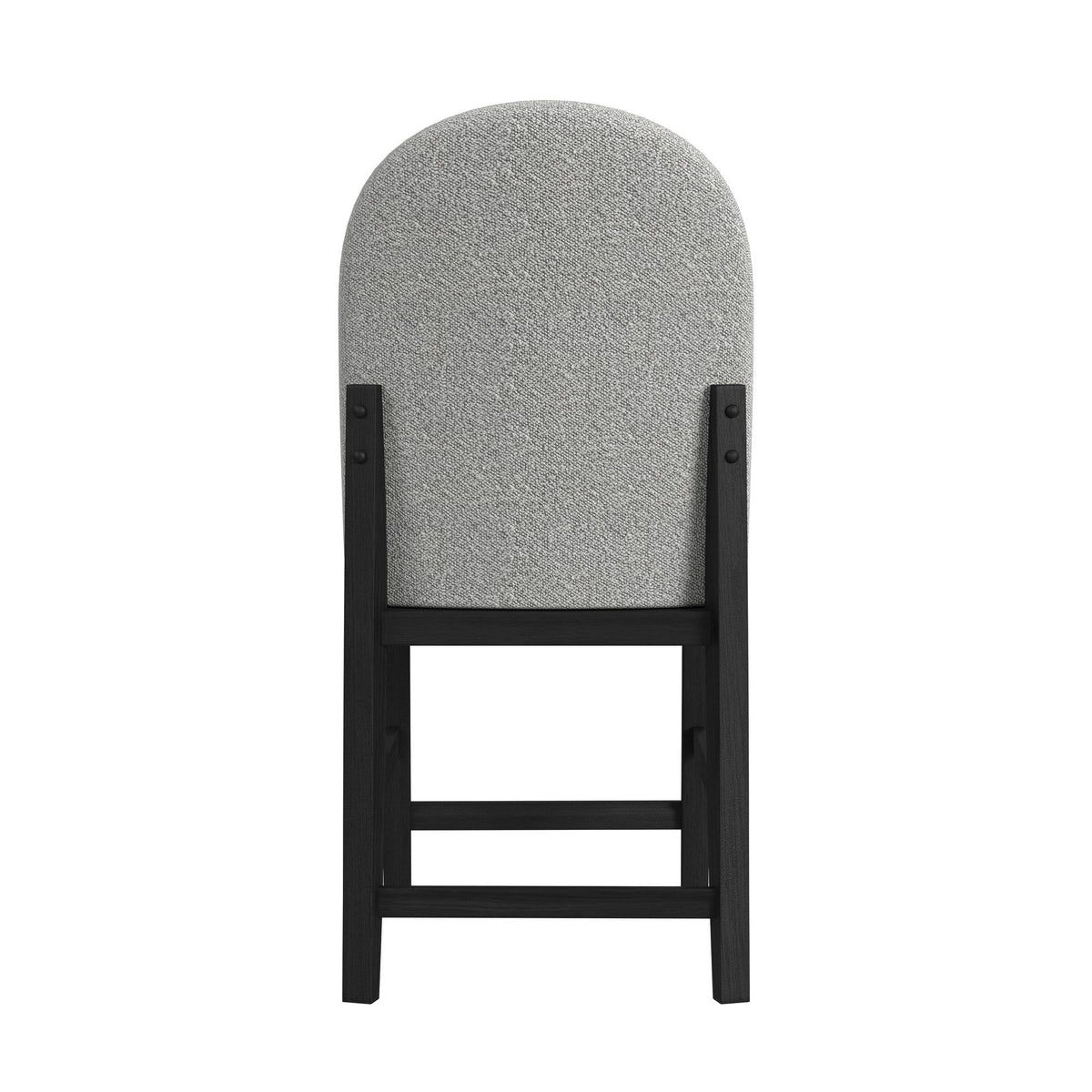 Portland Round Back Counter Stool (Set of 2) in Black / Gray by Elements International, view 6