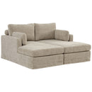 Wide Sofa Bed - Taupe