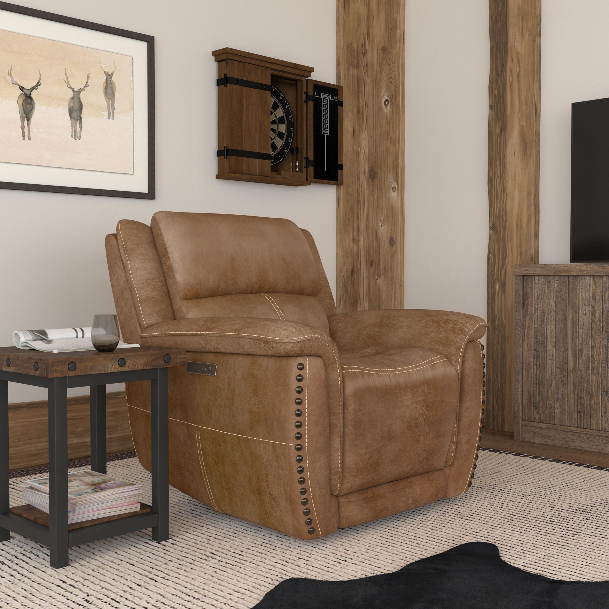 Beau - Power Recliner With Power Headrest