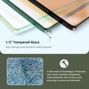 Single Sliding Shower Door, Thick Clear Tempered Glass Shower Door With Stainless Steel Handle