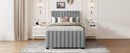 Upholstered Design Platform Bed With Trundle