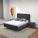 Bethany - Queen Upholstered Platform Bed - Gray