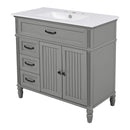 Bathroom Vanity With Sink, Freestanding Cabinet & Drawers