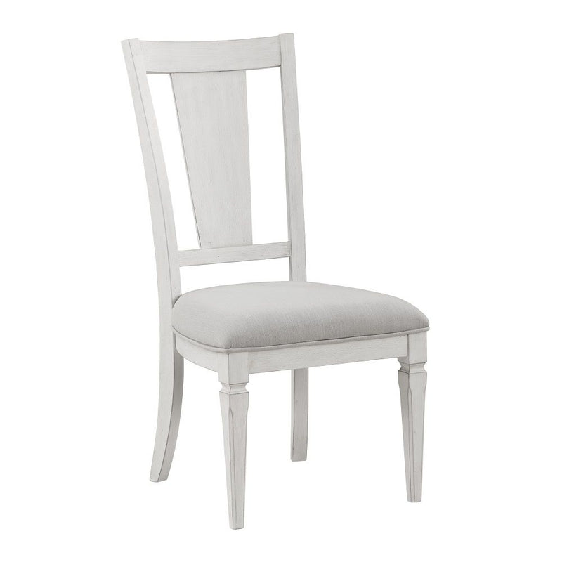 Katia - Side Chair (Set of 2) - Light Gray & Weathered White