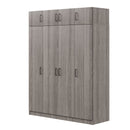 Contemporary 4 Door Wardrobe With 1 Drawer And Top Cabinet