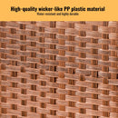 Laundry Hamper With Lid PE Rattan Powder Coating Frame Clothes Hampers With 2 Removable Bags