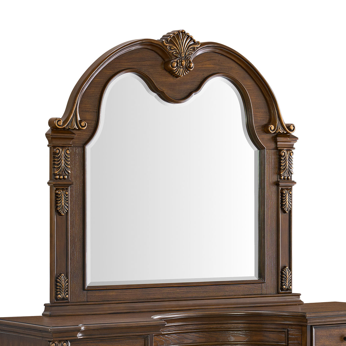Cadenza Dresser And Mirror Set in Brown by Elements International, view 6
