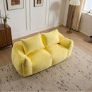 Giant Bean Bag Couch, Ultra Soft Fluffy Loveseat For Living Room