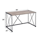 Jodie - Writing Desk (Same Ac00905) - Rustic Oak & Antique Black