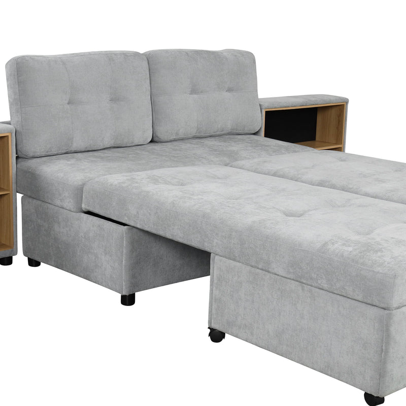 Versatile Modular Free-Combined Sofa With 2 Storage Racks