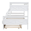 Bunk Bed With Ladder And Safety Guardrail