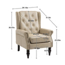 Modern Accent Armchair With Sturdy Wood Legs