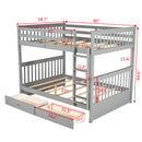 Bunk Bed With Ladders And 2 Storage Drawers