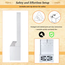 Entryway Bench With Coat Rack, 3 In 1 Design And Adjustable Shelves