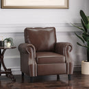 Contemporary Club Chair With Nailhead Trim And Rolled Armrests