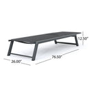 Myers - Modern Chaise Lounge Set With Adjustable Mesh Back