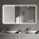 Bathroom Mirror Vanity Mirrors With Front Lights, Wall Mounted, Anti-Fog, Frameless, Horizontal Or Vertical