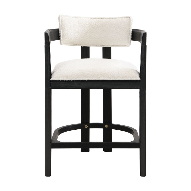 Contemporary Upholstered Counter Stools Set