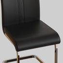 Modern Dining Chairs With Padded Seat, High Back