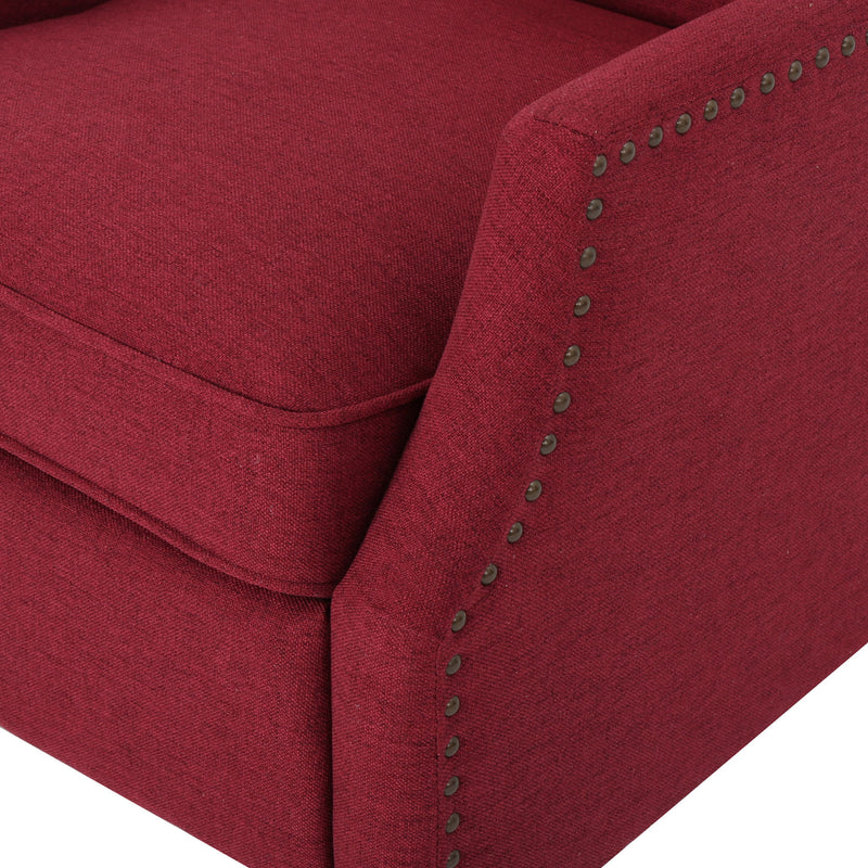 Westeros Wing Back Fabric Upholstered Recliner