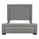 Upholstered Bed With Slats Support, No Box Spring Needed