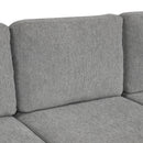 Modern 2 Seater Loveseat Sofa With Pull-Out Bed, Chenille Fabric, Built-In USB Ports & Cup Holders