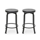 Modern Industrial Counter Stool Set With Swivel Function