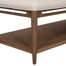 Verona - Rectangular Coffee Table - Beige / Dark Brown