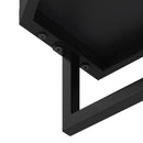 Arched Glass Double Door Wardrobe With Shatterproof Mirror, Open Shelf & Towel Rack