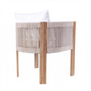 Matera - Patio Dining Chair (Set of 2) With Wraparound Back And Removable Cushion Cover - Teak / Beige