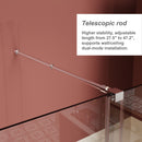 Guyou Glass Shower Door, Sliding Door Dual Usage - Chrome