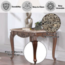 Nayla - End Table - Natural Marble Top & Cherry
