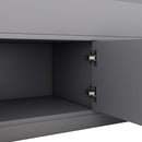 Captain Platform Bed Frame With Storage Bookcases, Shelves, And 4 Drawers