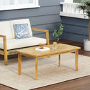 Outdoor Rectangular Coffee Table - Brown