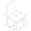 Garza - 5 Piece Rectangular Dining Table Set - Black