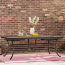 Rectangle Extension Table - Dark Lava Bronze