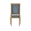French Country Style Dining Chair With Upholstered Seating And Fluted Legs