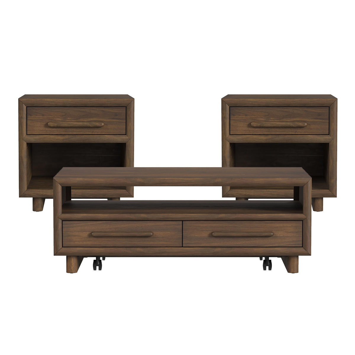 Brisbane Occasional Table Set in Dark Brown by Elements International, view 2